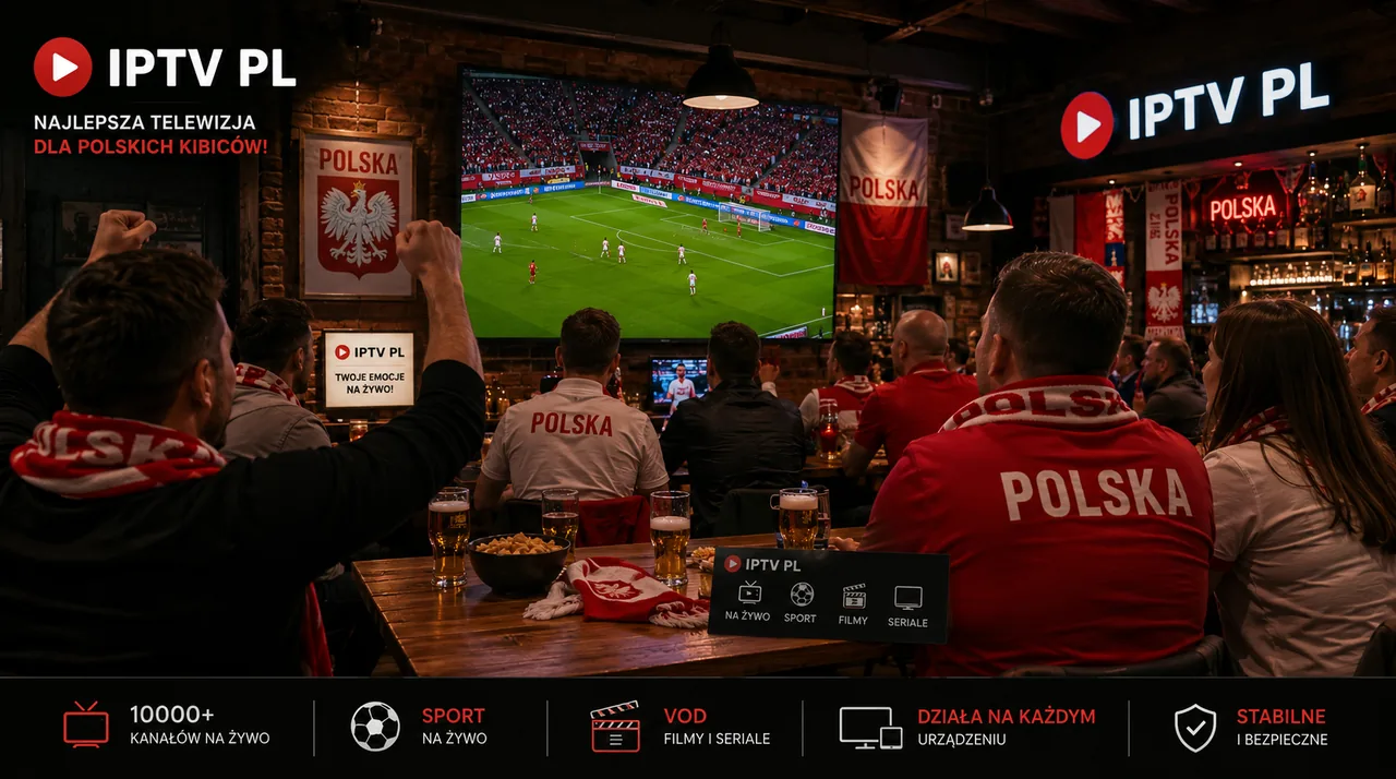 europejska piłka klubowa IPTV Polska — kibice oglądają europejska piłka klubowa w barze sportowym